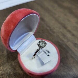 Brand New 14K White Gold Diamond Ring For Sale